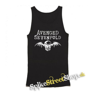 AVENGED SEVENFOLD - Logo A7X Skull - Mens Vest Tank Top - čierne tielko