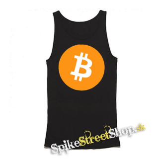 BITCOIN - Crest - Mens Vest Tank Top - čierne tielko