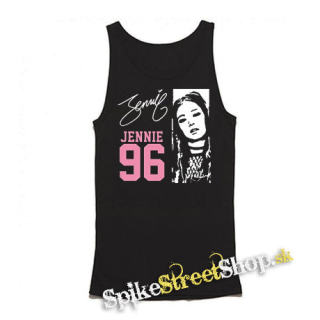 BLACKPINK - Jennie 96 Signature Portrait - Mens Vest Tank Top - čierne tielko