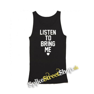 BRING ME THE HORIZON - LISTEN TO BRING ME - Mens Vest Tank Top - čierne tielko