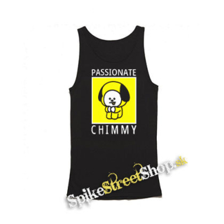 BT21 - Passionate Chimmy NA ČIERNE - Mens Vest Tank Top - čierne tielko