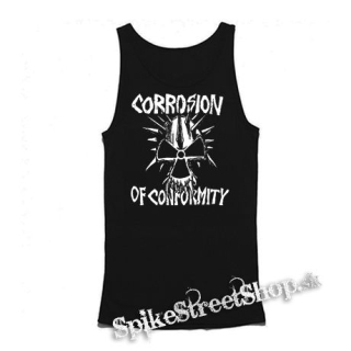 CORROSION OF CONFORMITY - Logo Skull - Mens Vest Tank Top - čierne tielko