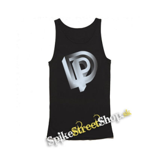 DEEP PURPLE - Crest Motive Colour Perfect Strangers - Mens Vest Tank Top - čierne tielko