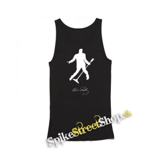 ELVIS PRESLEY - Silhouette Signature - Mens Vest Tank Top - čierne tielko