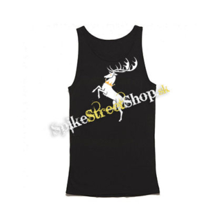 GAME OF THRONES - OURS IS THE FURY - Orange Crown - Mens Vest Tank Top - čierne tielko