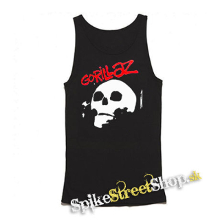 GORILLAZ - Skull - Mens Vest Tank Top - čierne tielko