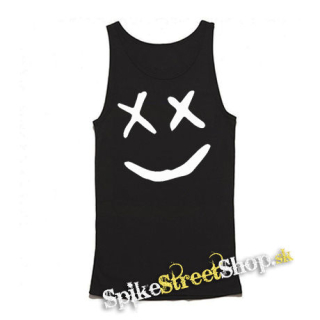 HAPPY - Mens Vest Tank Top - čierne tielko