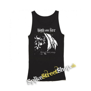 HIGH ON FIRE - Blessed Black Wings - Mens Vest Tank Top - čierne tielko