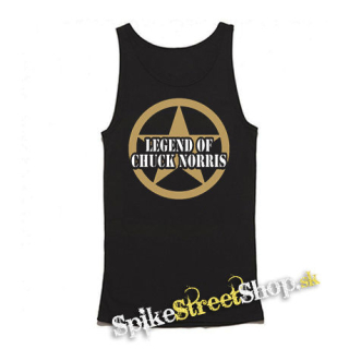 CHUCK NORRIS - Legend Of Chuck Norris - Mens Vest Tank Top - čierne tielko