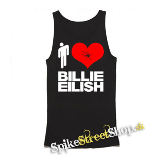 I LOVE BILLIE EILISH - Mens Vest Tank Top - čierne tielko