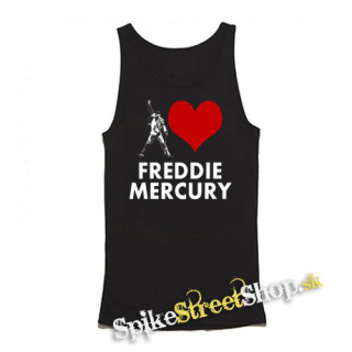 I LOVE FREDDIE MERCURY - Mens Vest Tank Top - čierne tielko