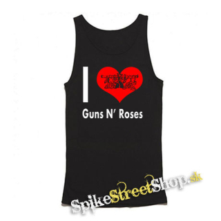 I LOVE GUNS N ROSES 2 - Mens Vest Tank Top - čierne tielko