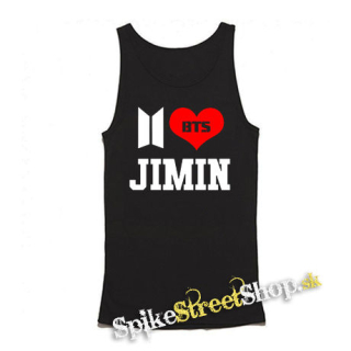 I LOVE JIMIN - Bangtan Boys - Mens Vest Tank Top - čierne tielko