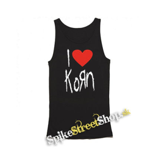 I LOVE KORN - Mens Vest Tank Top - čierne tielko