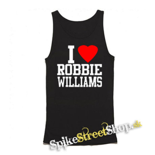 I LOVE ROBBIE WILLIAMS - Mens Vest Tank Top - čierne tielko
