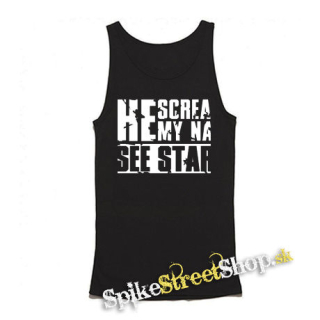 I SEE STARS - She Screams My Name Motive 2 - Mens Vest Tank Top - čierne tielko