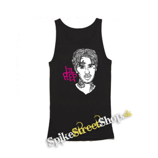 LIL PEEP - Sus Boy Portrait - Mens Vest Tank Top - čierne tielko