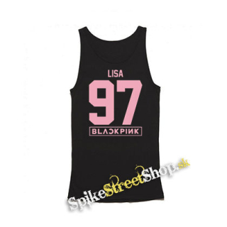 LISA 97 - BLACKPINK - Pink Number Years - Mens Vest Tank Top - čierne tielko