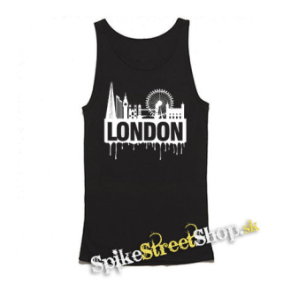 LONDON - Mens Vest Tank Top - čierne tielko
