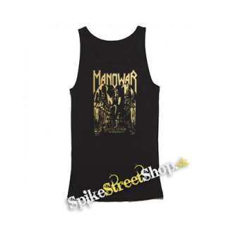 MANOWAR - Battle Hymns Gold - Mens Vest Tank Top - čierne tielko