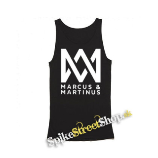 MARCUS & MARTINUS - Logo - Mens Vest Tank Top - čierne tielko