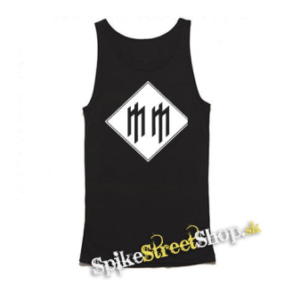 MARILYN MANSON - Logo Initials - Mens Vest Tank Top - čierne tielko