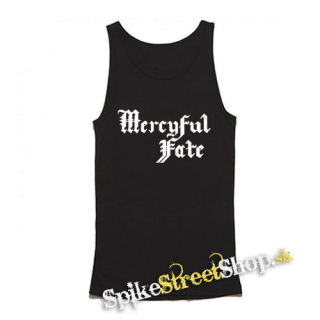 MERCYFUL FATE - Logo White - Mens Vest Tank Top - čierne tielko