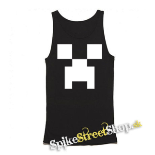 MINECRAFT - Creeper - Mens Vest Tank Top - čierne tielko