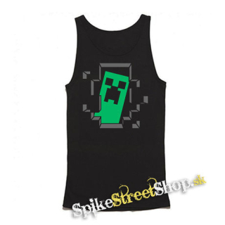 MINECRAFT - Hello I´m Creeper - Mens Vest Tank Top - čierne tielko