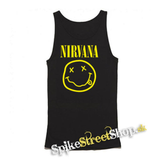 NIRVANA - Big Smile - Mens Vest Tank Top - čierne tielko