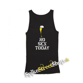 NO SEX TODAY - Mens Vest Tank Top - čierne tielko