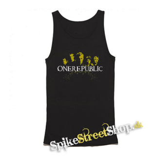 ONE REPUBLIC - Logo And Band povodne - Mens Vest Tank Top - čierne tielko