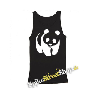 PANDA - White Poster - Mens Vest Tank Top - čierne tielko