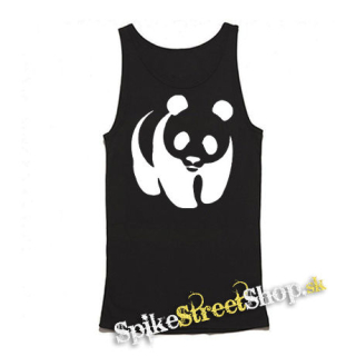 PANDA - Mens Vest Tank Top - čierne tielko