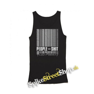 PEOPLE SHIT - Mens Vest Tank Top - čierne tielko