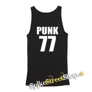 PUNK 77 - Slogan - Mens Vest Tank Top - čierne tielko