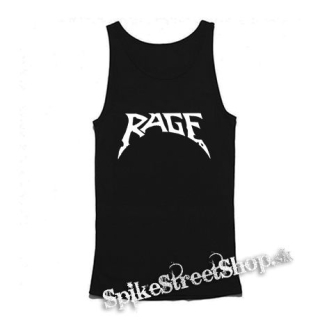 RAGE - Logo - Mens Vest Tank Top - čierne tielko