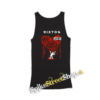 RIXTON - Me And My Broken Heart - Mens Vest Tank Top - čierne tielko