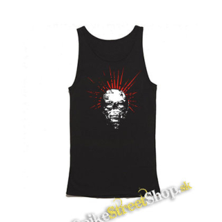 SKULL RAYS - Mens Vest Tank Top - čierne tielko
