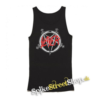 SLAYER - Znak - Mens Vest Tank Top - čierne tielko