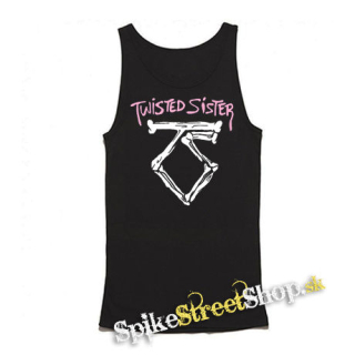 TWISTED SISTER - Logo - Mens Vest Tank Top - čierne tielko