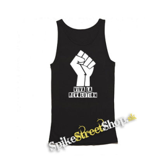 VIVA LA REVOLUTION - Mens Vest Tank Top - čierne tielko