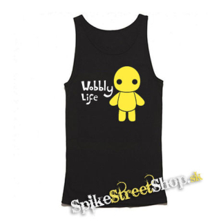 WOBBLY LIFE - Wobbly Poster - Mens Vest Tank Top - čierne tielko
