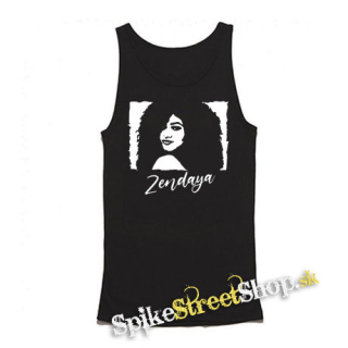 ZENDAYA - Logo & Portrait - Mens Vest Tank Top - čierne tielko