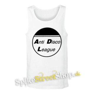 ANTI DISCO LEAGUE - Logo Circle - biele pánske tielko