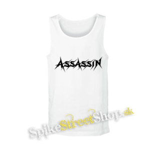 ASSASSIN - Logo Thrash Metal Band - biele pánske tielko