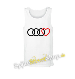 AUDI - Love - biele pánske tielko