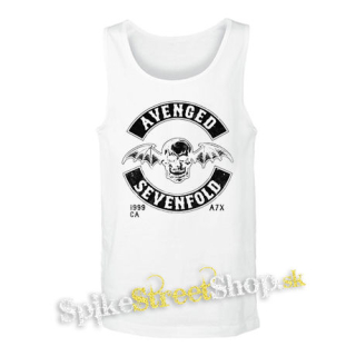 AVENGED SEVENFOLD - DeathBat Crest - biele pánske tielko