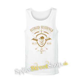 AVENGED SEVENFOLD - Hail To The King Golden Patch - biele pánske tielko