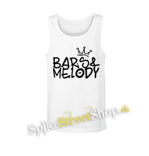 BARS & MELODY - Logo Crest - biele pánske tielko